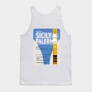 Sicily Palermo plane ticket Tank Top